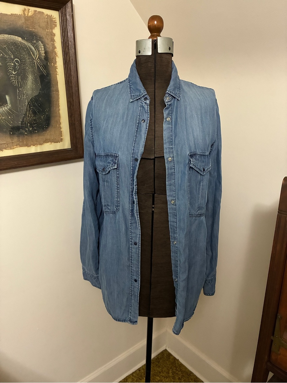 Rails Medium Indigo Denim Snap Button Shirt